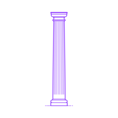 Buildings Stone Columns Roman Tuscan Tapered Fluted Large Engraving Svg Design, Free Vectors File